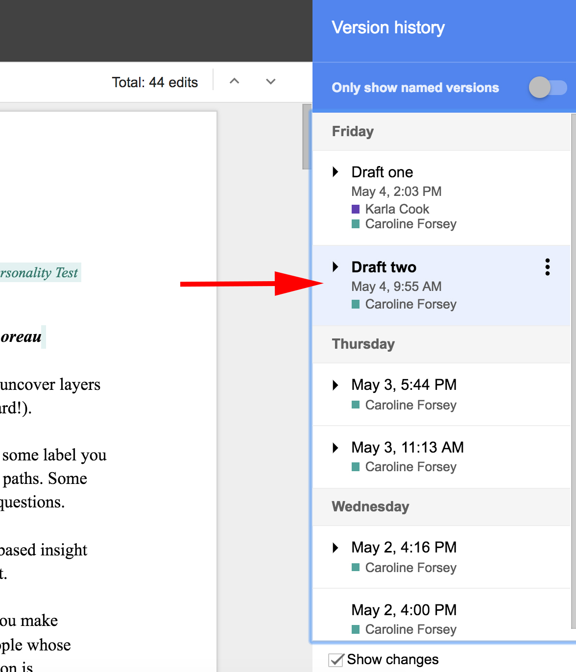 Can You Track Changes In Google Docs